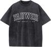 Christian Yahweh Religious Shirts for Boys Kids Jesus God Bible Verse Shirt Oversized Graphic Tees Acid Wash Tshirt