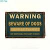 Vintage Metal Poster Dog Wall Art Garage Decor