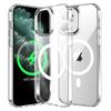 Luxury Car Phone Mount Case for iPhone 16 15 14 Plus 13 12 11 Pro Max Plus Case for MagSafe Magnetic Wireless Charger Clear Case