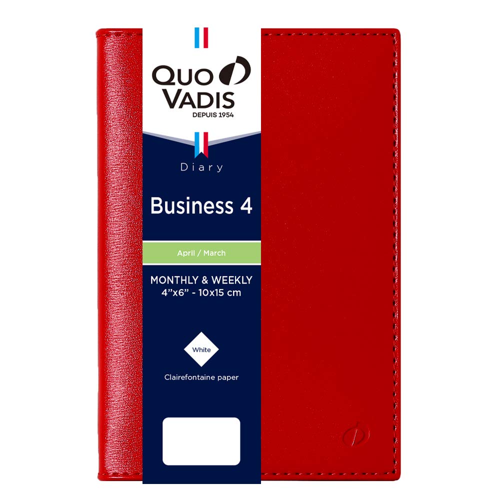 

QUOVADIS Diary Business 4 / Soho (Weekly Vertical, A6 Slim Size 10x15cm) Red QUOVADIS qv66305rd красный