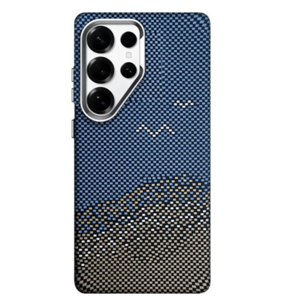 Fashion Patterns Carbon Fiber Texture N52 Magnet Phone Case for Samsung S26 Ultra S25 Ultra S24 Ultra S23U /Shockproof /Thin Anti-fingerprint