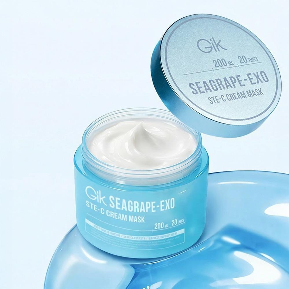 GIK Sea Grape-Exo Stem-C Cream Mask Hydrating & Firming 200ml Daily Facial Mask K-Beauty