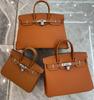 Large-capacity Litchi Pattern Togo Gold and Silver Diamond Genuine Leather Top-grain Cowhide Fashionable and Versatile Single-shoulder Handbag