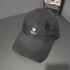 Love Embroidery Ripped Baseball Cap Women's Wide Brim Showing Face Small Versatile Cap Soft Top Big Head Circumference Deep Top Hat