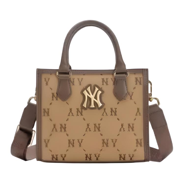 

MLB New York Yankees Vintage Classic Commuter Tote Bag Women Tote Bag Brown 7ACRM036N-50BRS Basic Set (Bag)