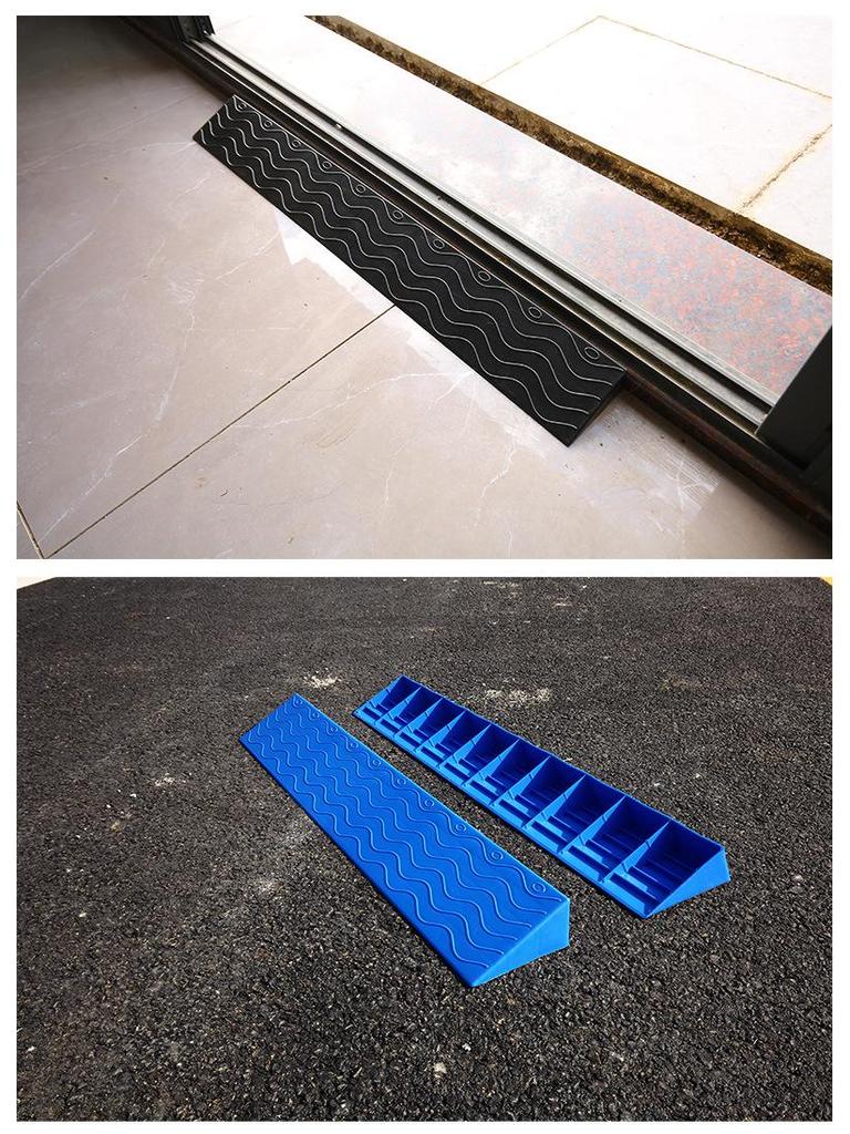 Triangular Indoor Robot Vacuum Climbing Pad - Plastic Small Step Ramp for Household Thresholds