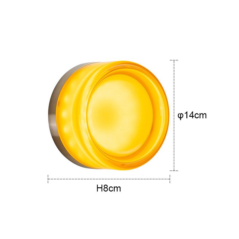 

Дизайнерские светодиодные настенные светильники для спальни, прихожей, гостиной, ванной комнаты, бра, светильники, украшение, акриловый современный фон Warm White (2700-3500K) оранжевый