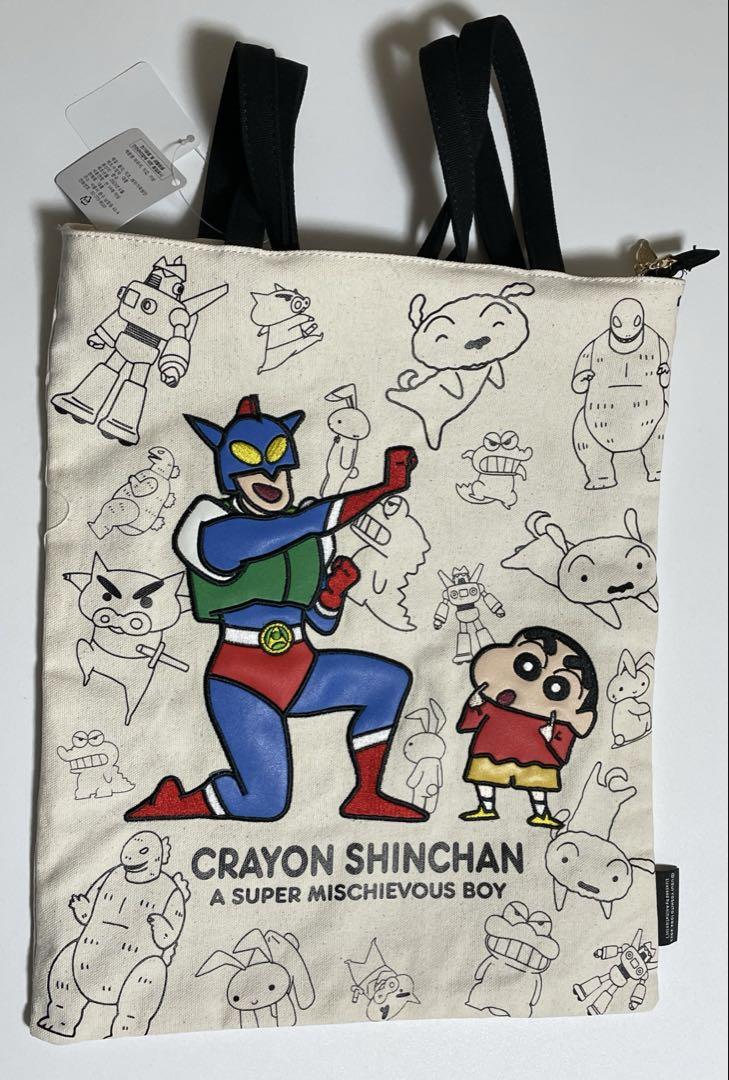 

[USED] Korea-exclusive Crayon Shin-chan Superhero Tote Bag - Same-day shipping