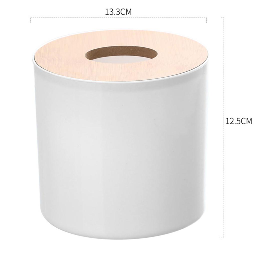 Roll Tissue Box Holder Innovative Modern Concise Large Space Round Tissue Toilet Paper Dispenser for Bathroom Living Room