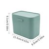 Cotton Pads Swab Nail Wipes Makeup Brushes Organizer Storage Box Holder Container Case Independent Double-Compartment