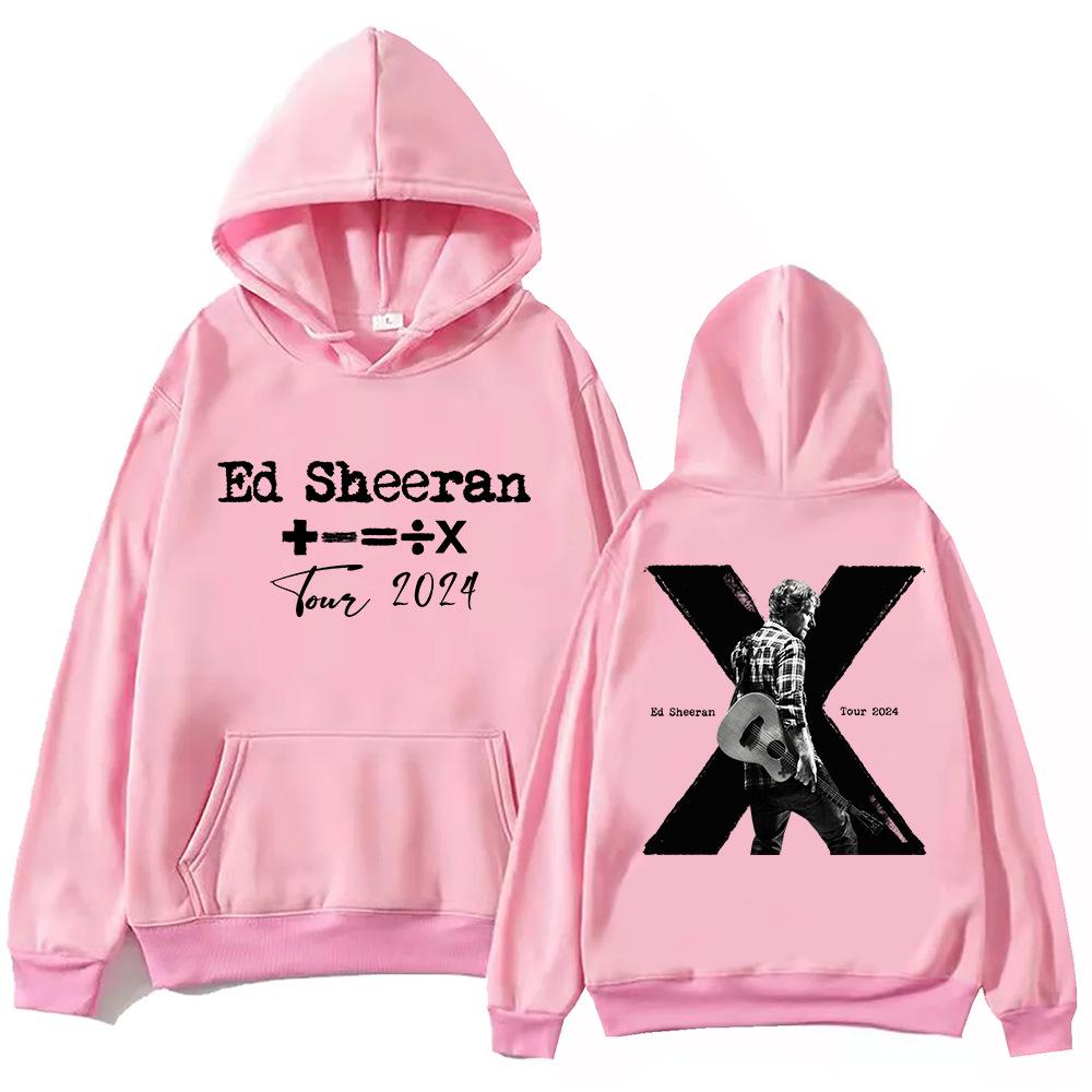 Ed Sheeran Tour 10th Memorialize Hoodie Harajuku Sweatshirt Casual Hoodie Vintage Pullovers Loose Jogger Clothes