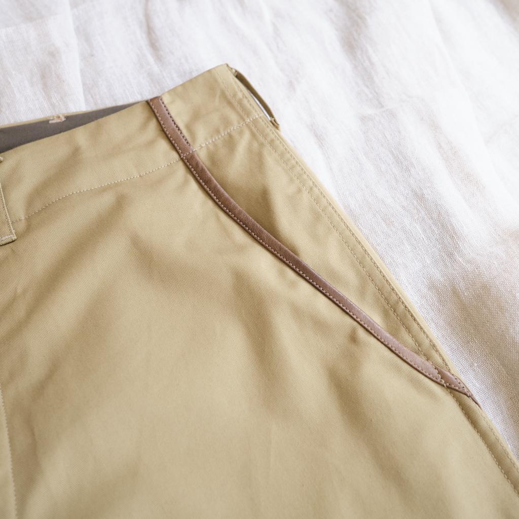 BONRROW Leather Mix Chino_Beige