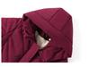 Red Mid-Length Winter Jacket for Middle-Aged and Elderly Women - Thick, Cotton-Padded, Suitable for Spring and Autumn