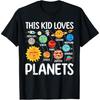 This Kid Loves Planets Solar Star System Science Kids Space T-Shirt