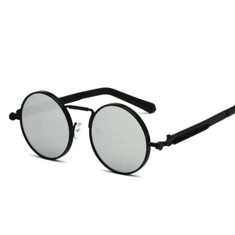 

Ретро Панк Круглые Солнцезащитные Очки на Пружинных Дужках Мужские Поляризованные Металлические Синие Линзы для Миопии Рецептурные Солнцезащитные Очки Женские 0 -0.5 -0.75 До -6.0 0