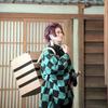 Adult Kids Demon Slayer Corps Kimetsu No Yaiba Kisatsutai Kamado Tanjirou Uniform Agatsuma Zenitsu Cosplay Costume Anime Cloak