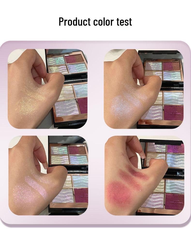 HERORANGE Color-Changing Dragon Eye Shadow Palette: Pearlescent, Super Sparkle, Color-Blocking Brightening Highlight Eyeshadows.