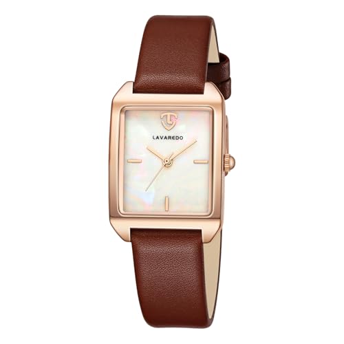 

ShunkanSai Women s Analog Quartz Wristwatch with Leather Strap, Slim Fit, Stylish, Waterproof, Square Design, Simple Design, Popular for Casual Fashio