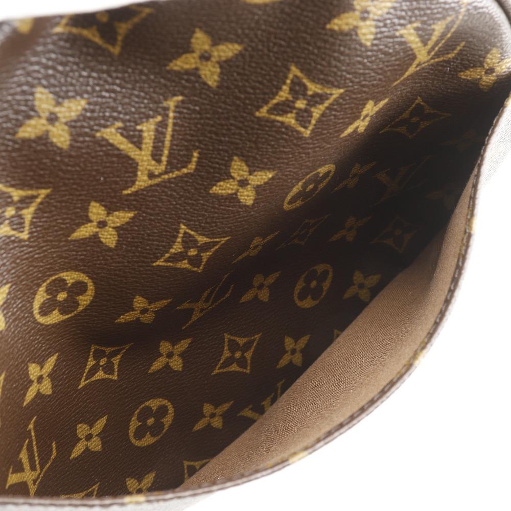 Louis Vuitton Sportliche bobourg Boston Tasche M97036 Braun Monogramm Leinwand unisex Gebraucht