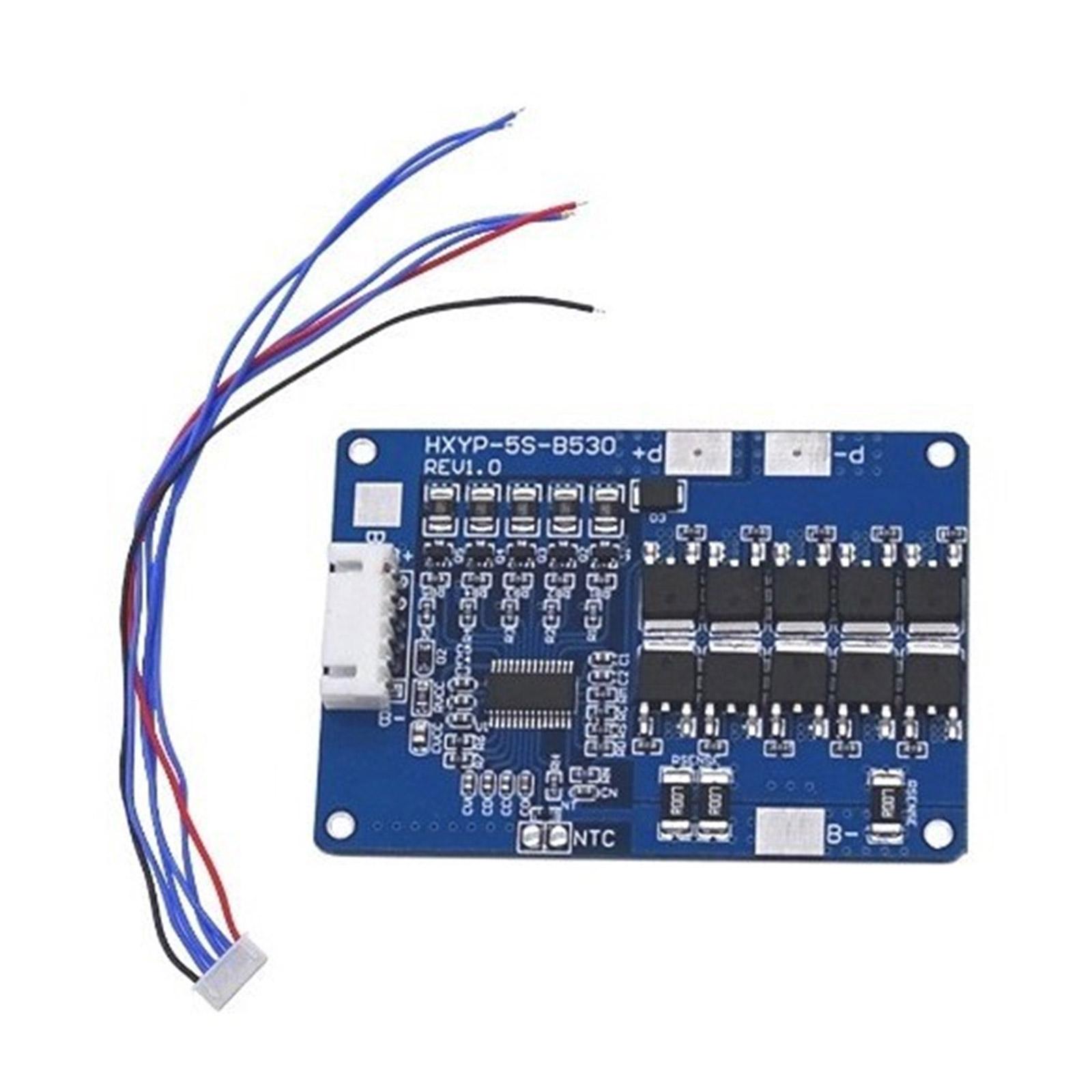 

Оновлена ​​плата заряду та розряду 5S Плата захисту акумулятора Легкі модулі живлення, які підходять для ентузіастів DIY