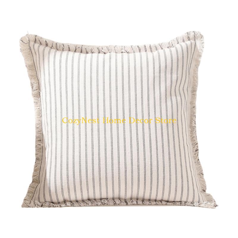 92MF Pillow Case Cushion Cover with Blue Black Light Gray Stitching Optional 1PC