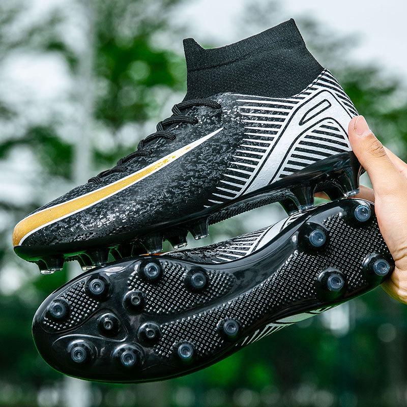 European Cup New Broken Nail Football Shoes Men's High-top Adult Large Size Youth Training Long Nail Sports Shoes Women