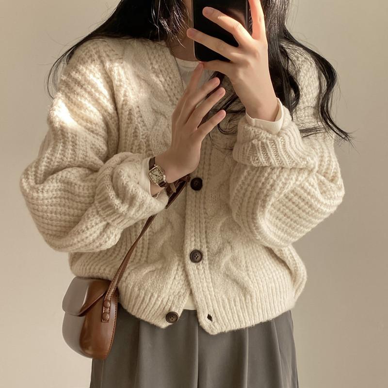 Vintage Harajuku Dames Casual Vest Trui Herfst Winter Losse Lange Mouw Koreaanse Tops Vrouwelijk Preppy Stijl Y2k Trui