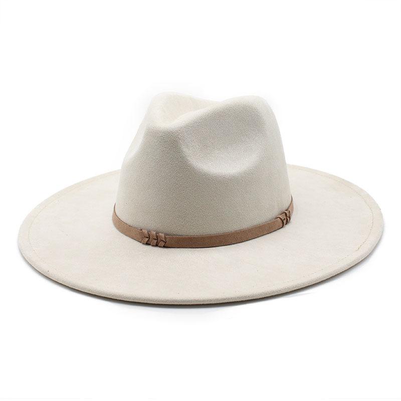 British Style Suede Felt Hat, Peach Heart Top Spring And Autumn Retro Men'S And Women'S Top Hats, Versatile British