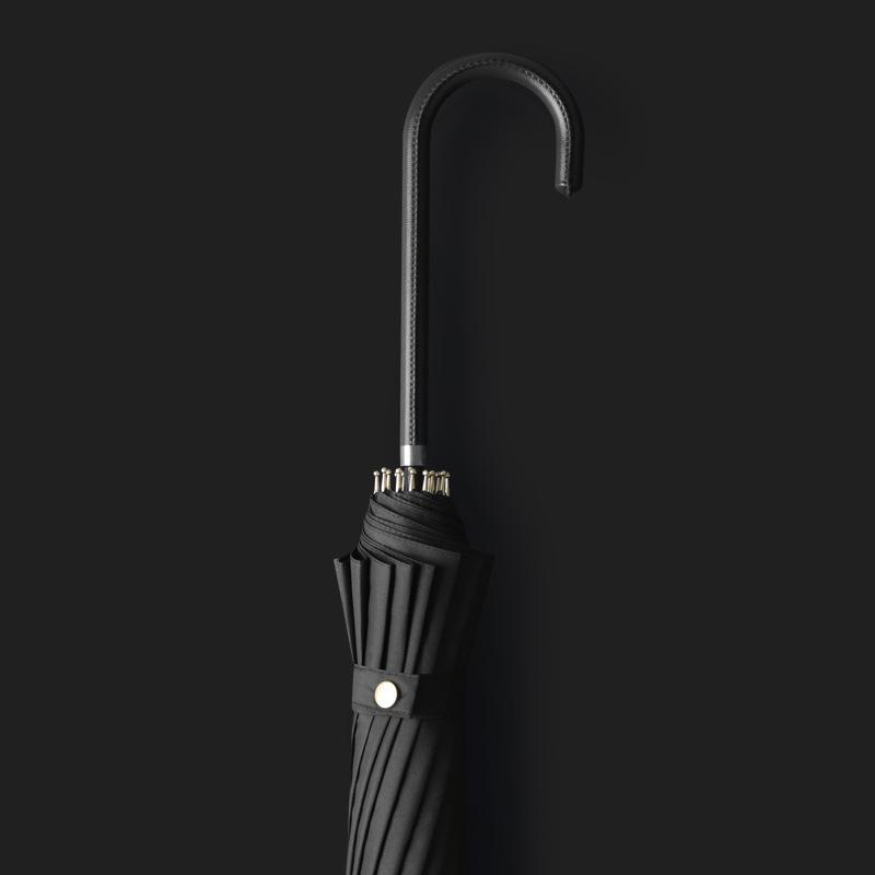 Ombrello Dritto Automatico Minimalista Stile Giapponese a 16 Stecche con Manico Lungo, Ombrellone e Ombrello Parasole per Uomini e Donne, Grande Dritto