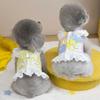 Fashion Cute Dog Vest Harness Soft Breathable Pet Lace Sleeve Dress Thin Design Cat Chest Strap Spring