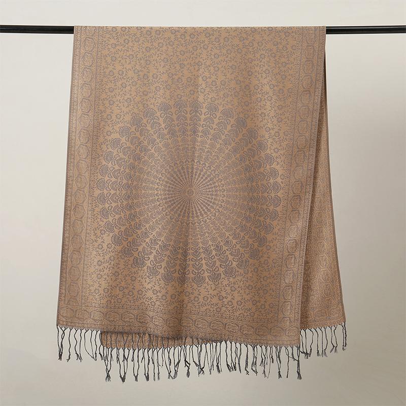 Marca de luxo Outono Cashmere Pashmina Xale Senhora Envoltório Quente Inverno Lenços Design Impressão Feminino Foulard Algodão Estolas Cachecol