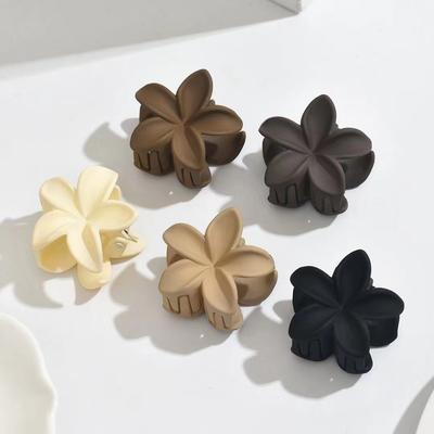 5Pcs/set Fashion Colorful Egg Flower Small Plastic Hair Claws For Women Girls Party Hair Accessories
