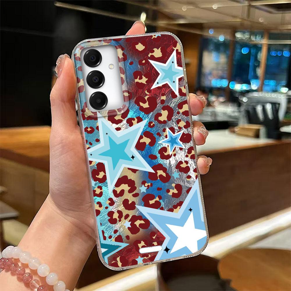 Wave Stripe Leopard Fashion Phone Case for Samsung Galaxy A16 A55 A07 A17 A56 A36 A26 A53 A06 A14 A24 A34 A54 A15 A12 A22 Cover