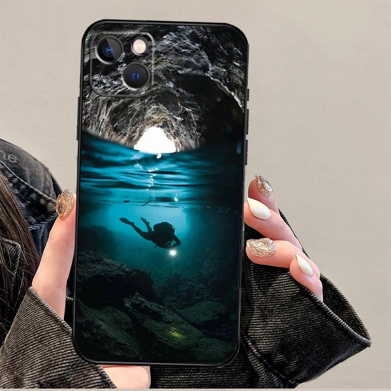 

Scuba Diving Diver Phone Case For iPhone 17 Pro Max 14 13 12 11 15 16 Pro Max mini 16 Plus 16e 17 Air Cover iPhone 17