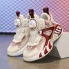Boys' Shoes 2025 Spring New Breathable Single Net Children's Basketball Shoes Medium and Older Children's Shock-absorbing and Wear-resistant Sports S