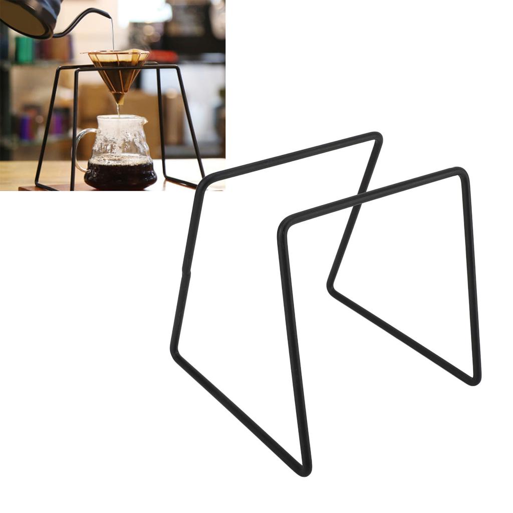 Metal Coffee Filter Cup Holder Pour Over Coffee Filter Dripper Stand Filter Paper Holder Set
