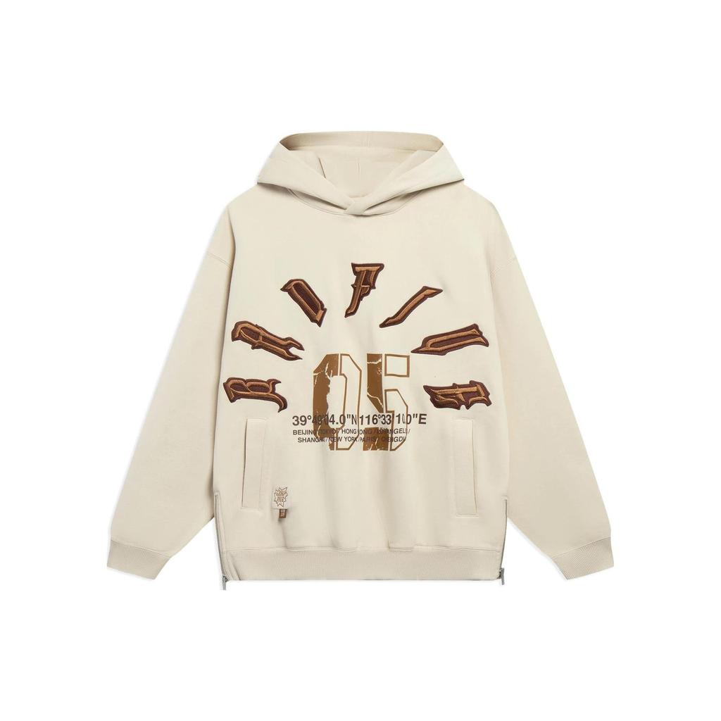 Li Ning Sweatshirt Unisex Helles Milchbraun AWDT085-1