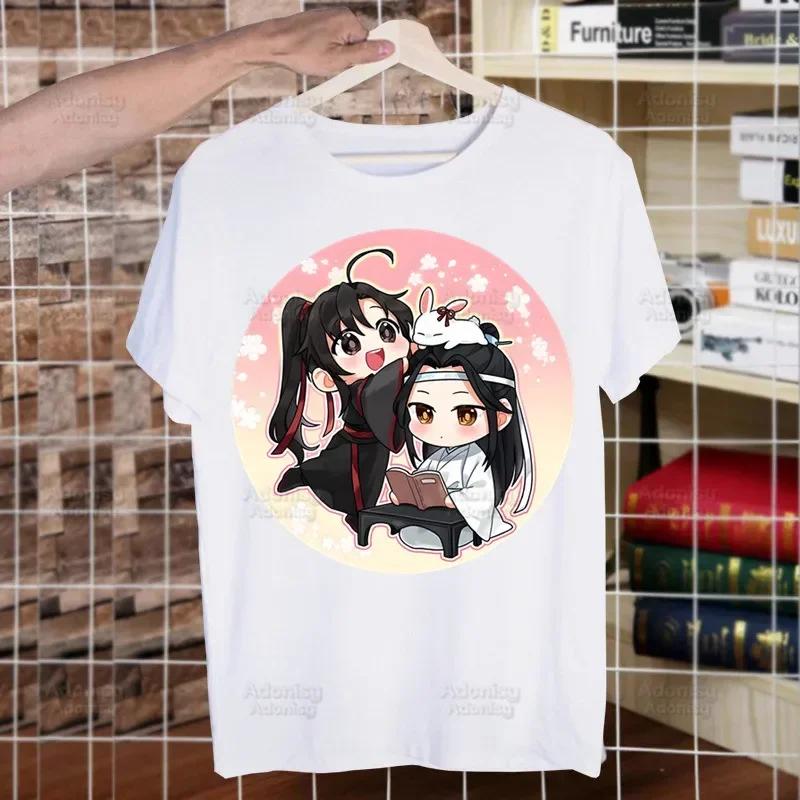 Mo Dao Zu Shi The Untamed Harajuku Man T Shirts Lan WangJi Wei Wu Xian Tees Shirt Tops Short-Sleeved Aesthetic Anime T Shirt