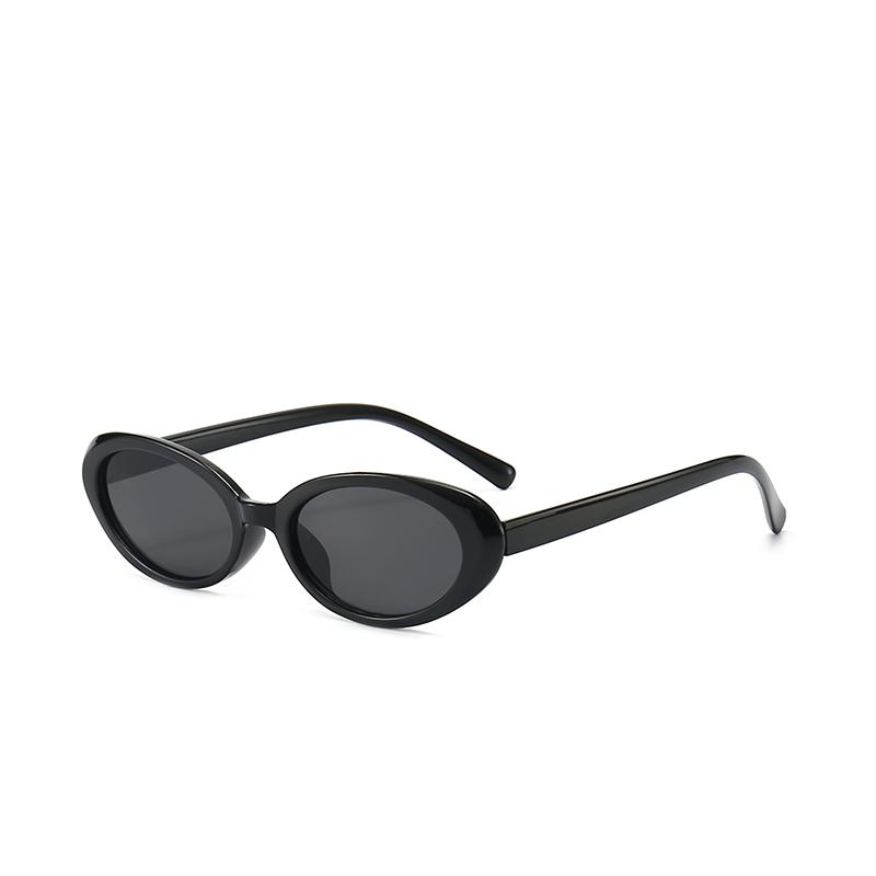 

Oval Frame Fashion Sunglasses Unisex UV400 Protection Trendy Sunglasses Retro Stylish Sun Glasses 5246 чёрный