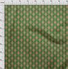 oneOone Cotton Flex Green Fabric Asian Suzani  Quilting Supplies Print Sewing Fabric By The Yard 40 Inch