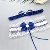 Elegant Sateen Wedding Garter Belt Soft Secure Bend Comfortable Wear For Spouses And Formal Clothing Accessories