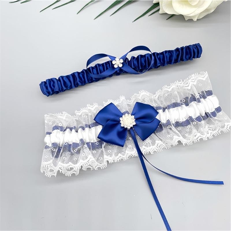 Elegant Sateen Wedding Garter Belt Soft Secure Bend Comfortable Wear For Spouses And Formal Clothing Accessories