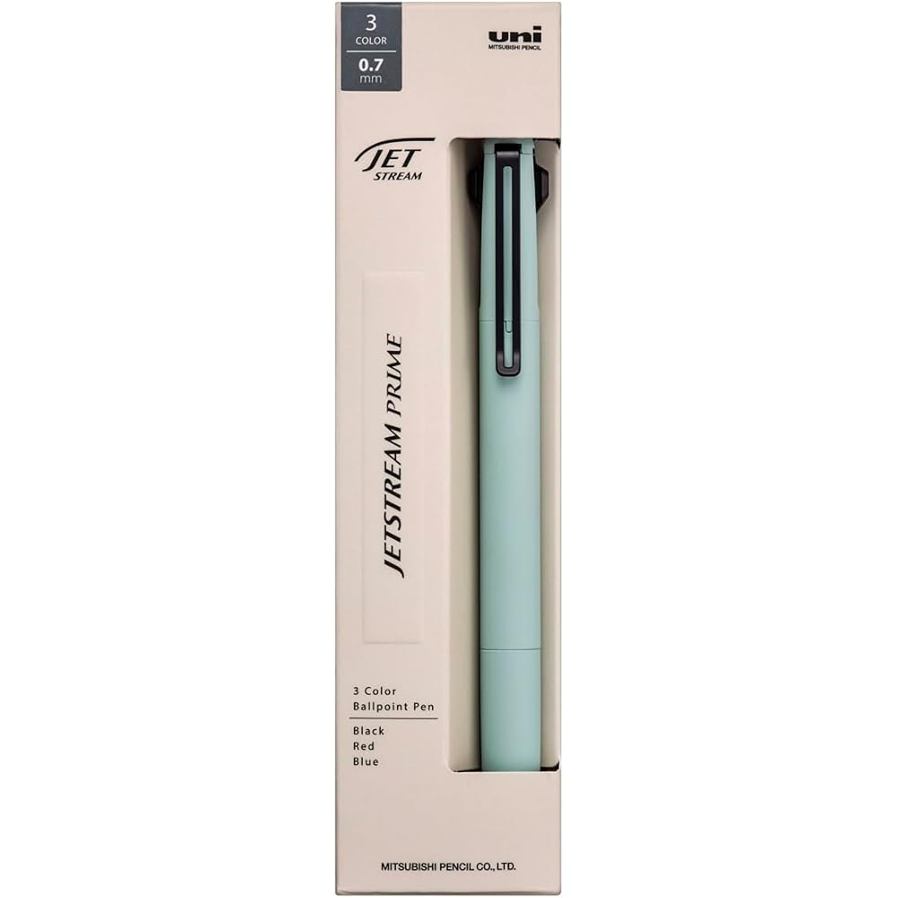 Mitsubishi Pencil 3 Color Ballpoint Pen Jetstream Prime 0.7 Smoky Green SXE3350007.52