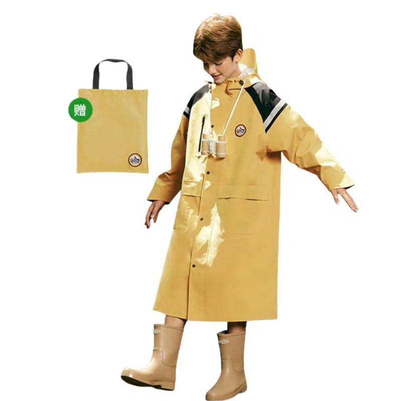 

WhaRainle Raincoat for Boys and New for Thick and Integrated Assault Suit Perfect for Heavy Rain and Rainy Compatible with School Suitable for