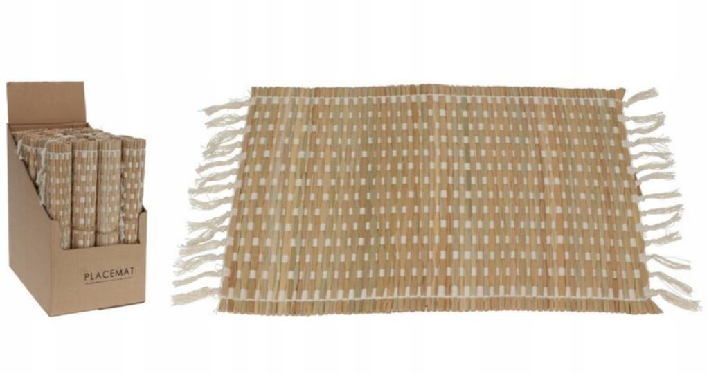 Rolled Table Mat Under the Plate, Seagrass, 45x35 Cm