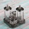 Acrylic Condiment Pot Soy Sauce Dispenser Seasoning Container Multipurpose Salt Pepper Holder Spice