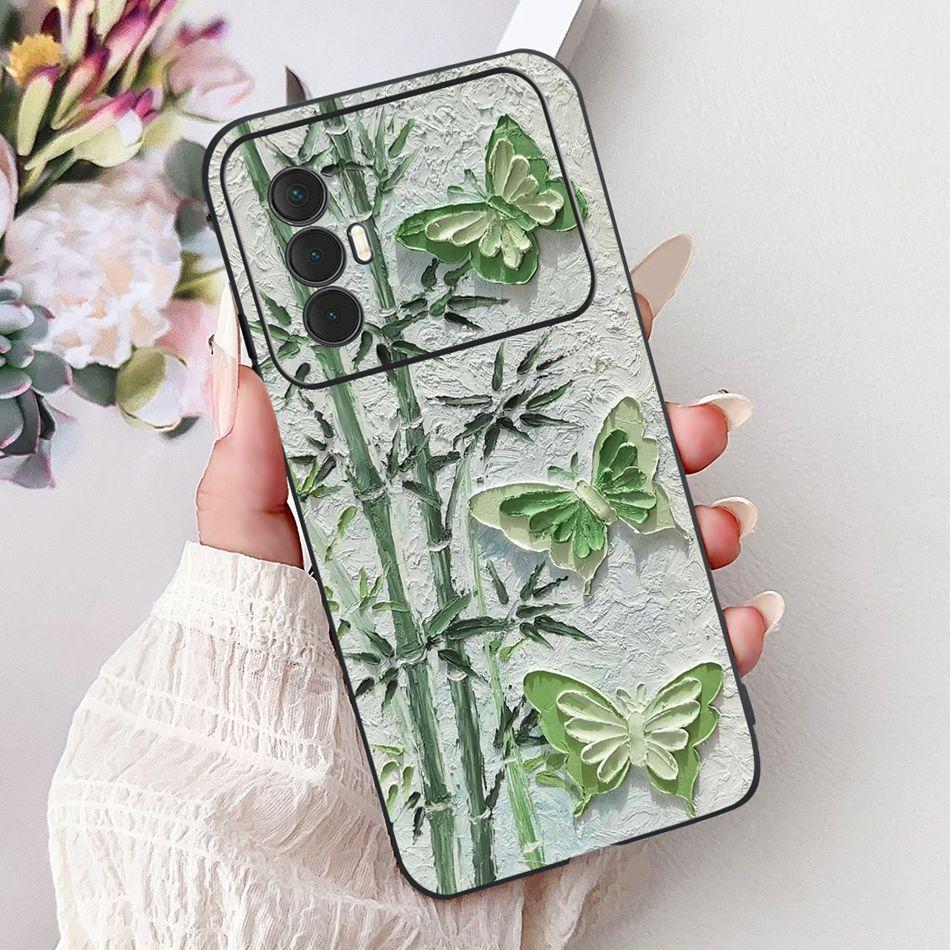 For Tecno Spark 8 Pro 8T 8P Elegant Floral Cat Phone Case For Tecno Spark8 8T 8P 8Pro Black Silicone Soft TPU Cases Bumpers