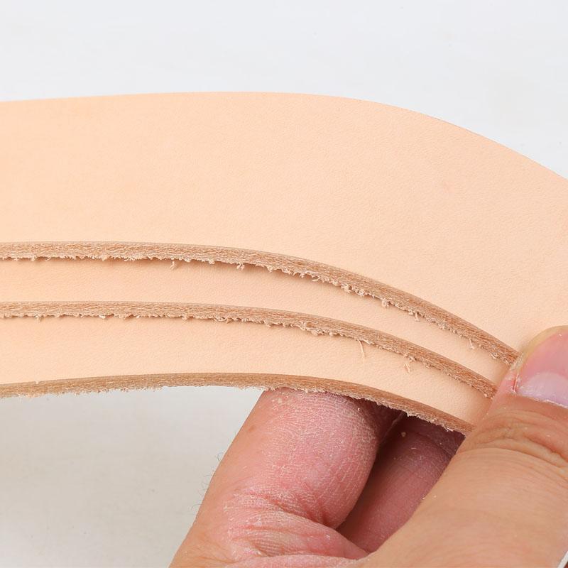 Original color, natural color, first layer cowhide, vegetable tanned leather, 3.5mm thick stiff leather strap, bag strap, should