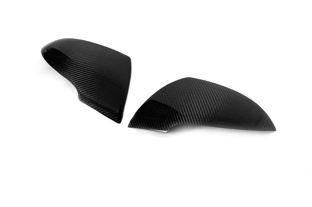 Накладки на зеркала (2 шт, карбон) для Kia Sportage 2010-2015 гг