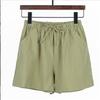 Summer Women Polyester Shorts High Waist Wide Legs Shorts Pants Ladies Fashion Casual Loose Sports Shorts Female